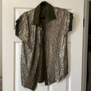 Elizabeth & James sequin blouse